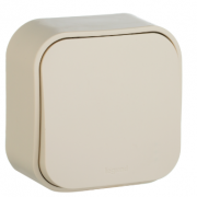 Legrand Quteo Слоновая кость Выключатель 1-кл