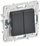 IEK Skandy Титан Выключатель 2-клавишный