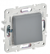 IEK Skandy Серый Выключатель 1-клавишный