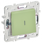 IEK Skandy Мятный Выключатель 1-клавишный с подсветкой