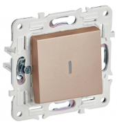 IEK Skandy Песчаный Выключатель 1-клавишный с подсветкой