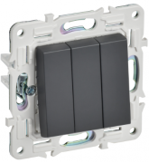 IEK Skandy Титан Выключатель 3-клавишный