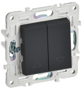 IEK Skandy Графит Выключатель для жалюзи без фиксации