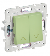 IEK Skandy Мятный Выключатель для жалюзи без фиксации