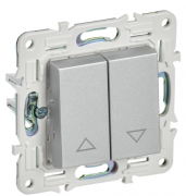 IEK Skandy Серебряный Выключатель для жалюзи без фиксации