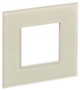 IEK Skandy Стекло Бежевое Рамка 1-ая