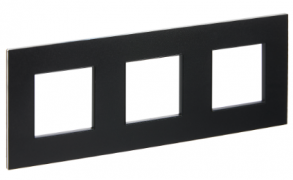 IEK Skandy Металл Черный Рамка 3-ая