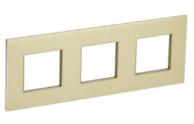 IEK Skandy Металл Шампань Рамка 3-ая