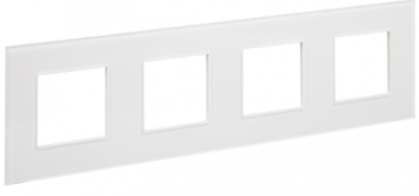IEK Skandy Стекло Белое Рамка 4-ая