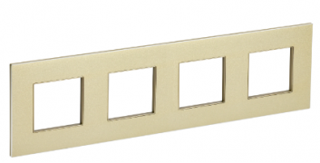 IEK Skandy Металл Шампань Рамка 4-ая