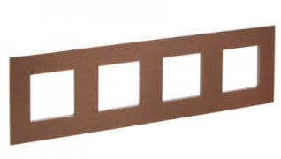 IEK Skandy Металл Шоколад Рамка 4-ая