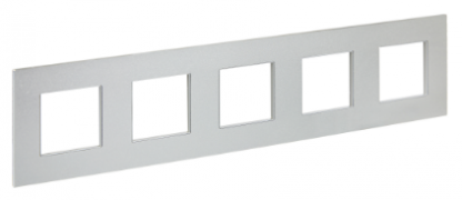 IEK Skandy Металл Серебряный Рамка 5-ая