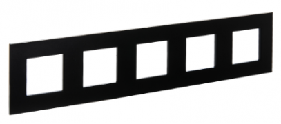 IEK Skandy Металл Черный Рамка 5-ая
