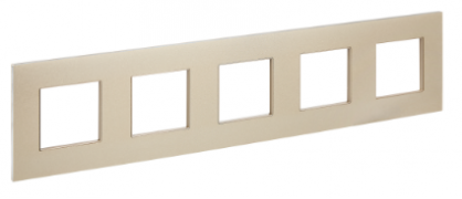 IEK Skandy Металл Шампань Рамка 5-ая