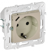 IEK Skandy Бежевый Розетка с/з+USB тип С 18Вт с быстрой зарядкой, (USB type-C 5V, USB type-A 5V, 3,1 А)