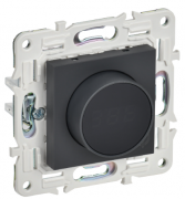 IEK Skandy Графит Регулятор теплого пола с датчиком 16A, 3500 Вт, датчик t° пола (внешний)