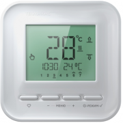 Теплолюкс Терморегулятор ТР 515,16А, НО-контакт, клавишный, датчик t° воздуха (встроенный), датчик t° пола (внешний), без таймера