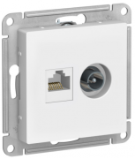 Atlas Design Лотос Розетка TV + RJ45 кат. 5е UTP