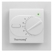 Thermo Thermoreg Белый Терморегулятор TI-200 Design  16А, датчик t° воздуха (встроенный), датчик t° пола (внешний)