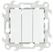 Simon 24 Harmonie Белый Выключатель 3-кл