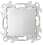 Simon 24 Harmonie Алюминий Выключатель 2-кл