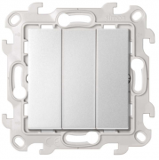Simon 24 Harmonie Алюминий Выключатель 3-кл