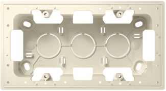 Simon 24 Harmonie Бежевый Коробка 2 пост для накладного монтажа