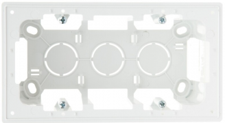 Simon 24 Harmonie Белый Коробка 2 пост для накладного монтажа