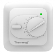 Thermo Thermoreg Белый Терморегулятор TI-200 16А, датчик t° воздуха (встроенный), датчик t° пола (внешний)