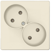 Simon 24 Harmonie Бежевый Розетка 2-ая б/з литая без шторок