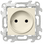 Simon 24 Harmonie Бежевый Розетка б/з со шторками