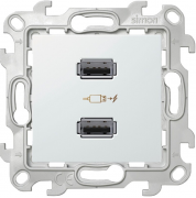 Simon 24 Harmonie Белый Розетка USB 5В 2.4A