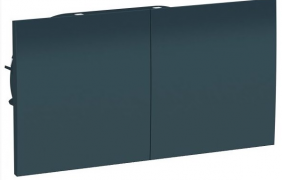 Atlas Design Изумруд Розетка двойная с/з со шторками со сдвиж. крышкой в сборе