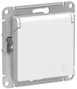 Atlas Design Лотос Розетка с/з со шторками с крышкой IP20, винтовой зажим
