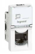 Legrand Mosaic Белый Розетка компьютерная RJ45 Cat.6a (UTP) 1 модуля