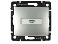 Legrand Valena Алюминий Выключатель карточный