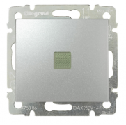 Legrand Valena Алюминий Переключатель перекрестный сх.7 с подсветкой