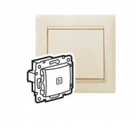 Legrand Valena Слоновая кость Переключатель перекрестный сх.7 с подсветкой