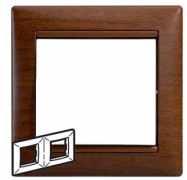 Legrand Valena Тонированное дерево Рамка 2-ая