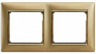 Legrand Valena Золото матовое /Золотой штрих Рамка 2-ая