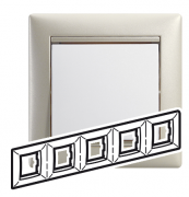 Legrand Valena Жемчужный Рамка 5-ая