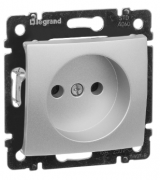 Legrand Valena Алюминий Розетка б/з, винтовые клеммы