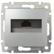 Legrand Valena Алюминий Розетка Компьютерная 1-ая RJ45 Cat.5e (UTP)