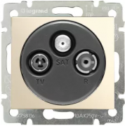 Legrand Valena Слоновая кость Розетка TV-FM-SAT единственная