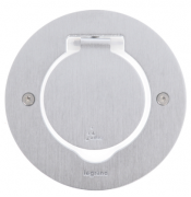 Legrand Нержавеющая сталь Встраиваемый лючок для розеток круглый IP44 Mosaic
