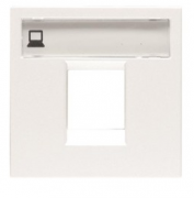 ABB NIE Zenit Белый Накладка 1-я ТЛФ/Компьютерной розетки