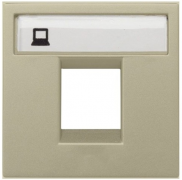 ABB NIE Zenit Шампань Накладка 1-я ТЛФ/Компьютерной розетки