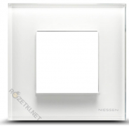 ABB NIE Zenit Стекло Белое Рамка 1-я 2 мод