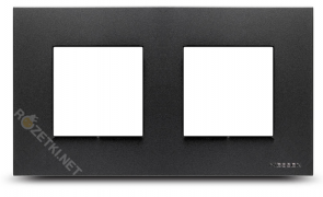 ABB NIE Zenit Антрацит Рамка 2-я 2+2 мод