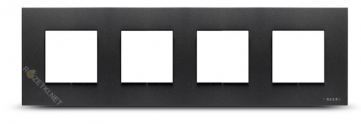 ABB NIE Zenit Антрацит Рамка 4-я 2+2+2+2 мод